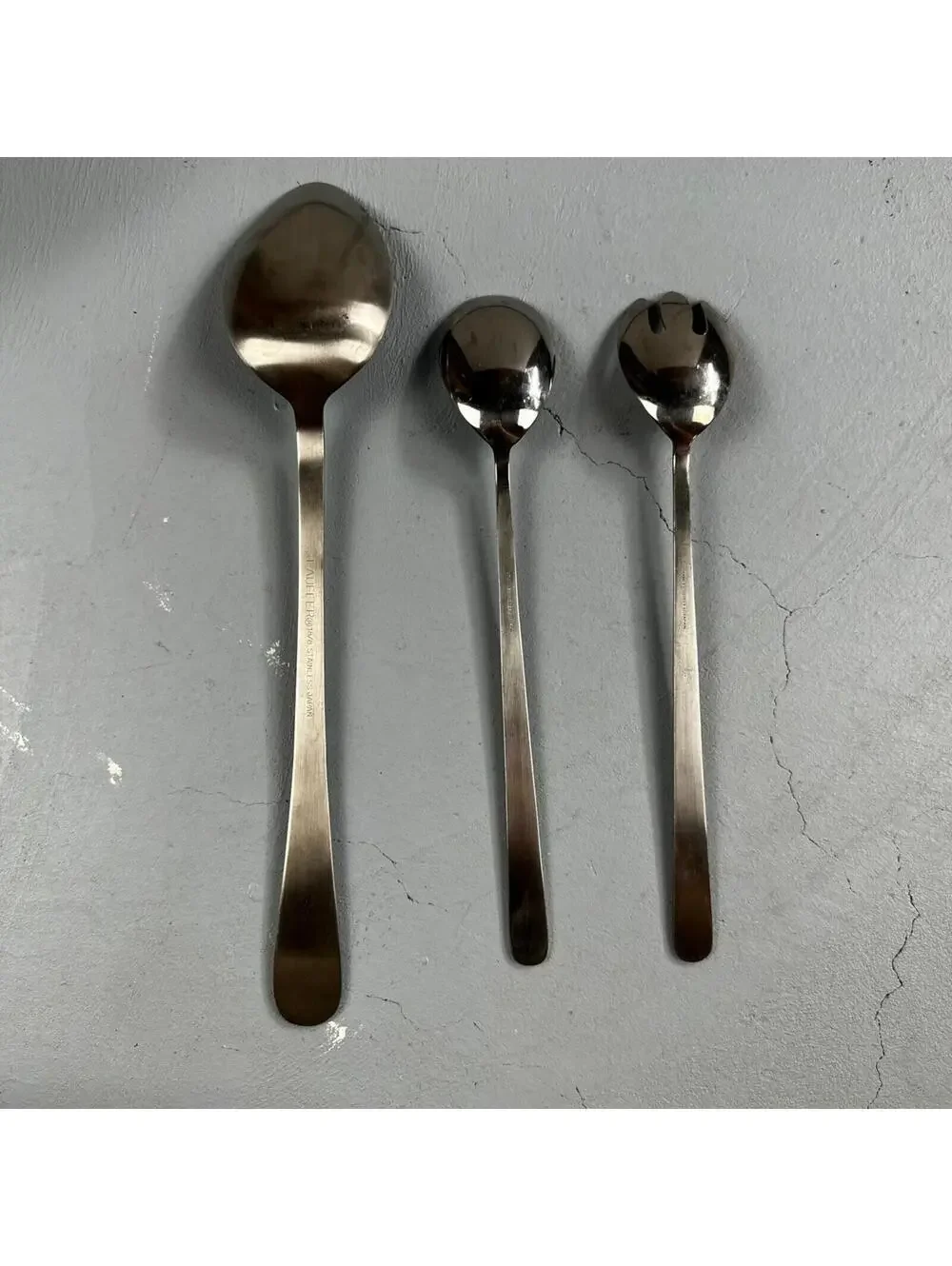 Towle Lauffer  MAGNUM  JAPAN 18/8 Satin Stainless Flatware Lot of 3